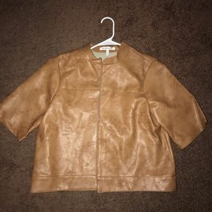 BCBG Generation, mocha faux leather jacket